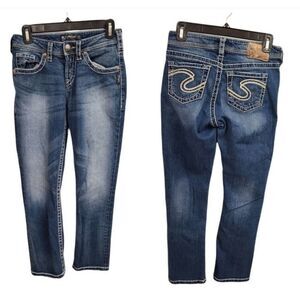 Silver Natsuki Capri Jeans Womens Size 26